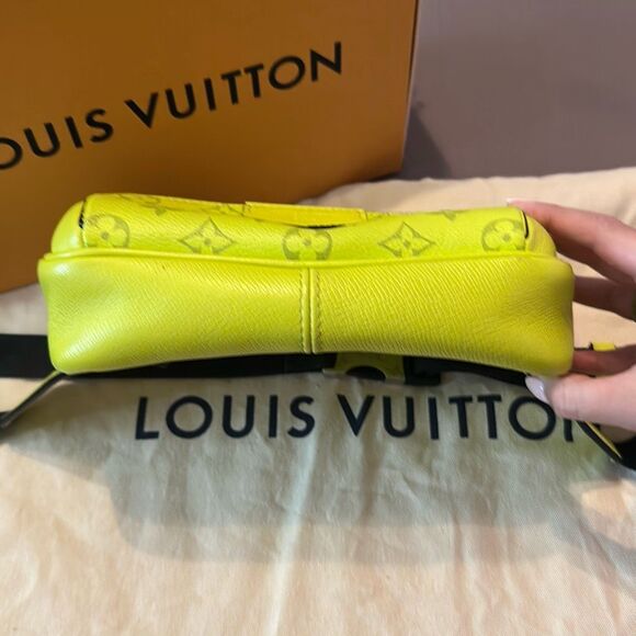 Louis Vuitton Women's Taigarama Coated Canvas Outdoor Monogram Bum Bag Yellow OS - Picture 10 of 15